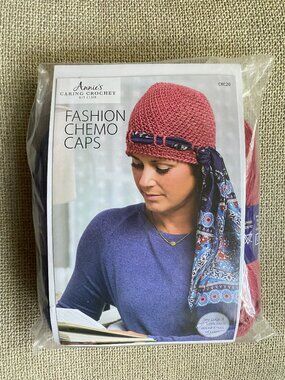Annie's Caring Crochet Kit Club Fashion Chemo Caps CKC20 NWT